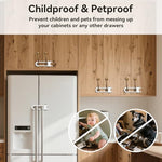 Adjustable U-shaped lock design for child proofing