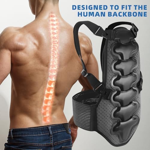 Back view of Cienfy spine guard with adjustable straps