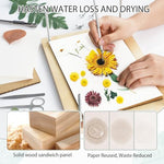 Dreamon wooden flower press showing layering process