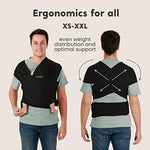 Premium cotton spandex baby carrier fabric texture details