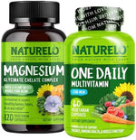 Naturelo men multivitamin and magnesium glycinate bundle front view