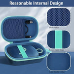 Co2CREA travel protection cover internal mesh pocket holding a universal serial bus charging cable