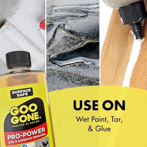 Surface safe adhesive lifter spray for metal glass and finished wood
