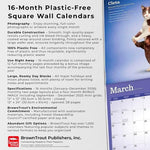 Yoga Cats OFFICIAL | 2026 12 x 24 Inch (Hanging) Monthly Square Wall Calendar | Plastic-Free | BrownTrout | Animals Humor Pets - Image 7