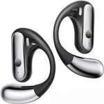 SYMTECH wireless open-ear headphones front view displaying ergonomic ear hook design