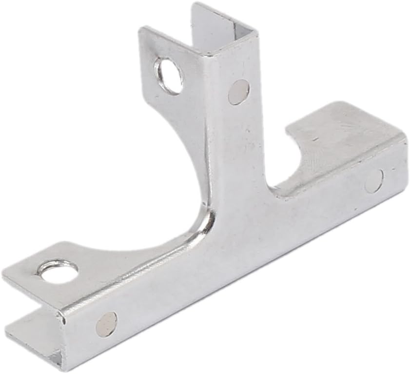 Aexit T-shape glass shelf bracket front view hardware clamp