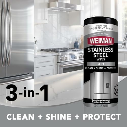 Weiman kitchen appliance cleaning kit for glass ceramic and steel surfaces
