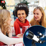 Fetch Falcon portable starter telescope kit showcasing all included accessories for stargazing