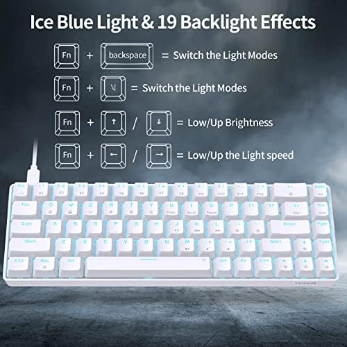 USB Type-C cable connection for Dierya T68se gaming keyboard