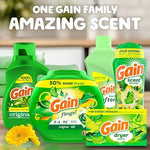 Authentic Gain dryer sheets for fresh smelling static free clothes