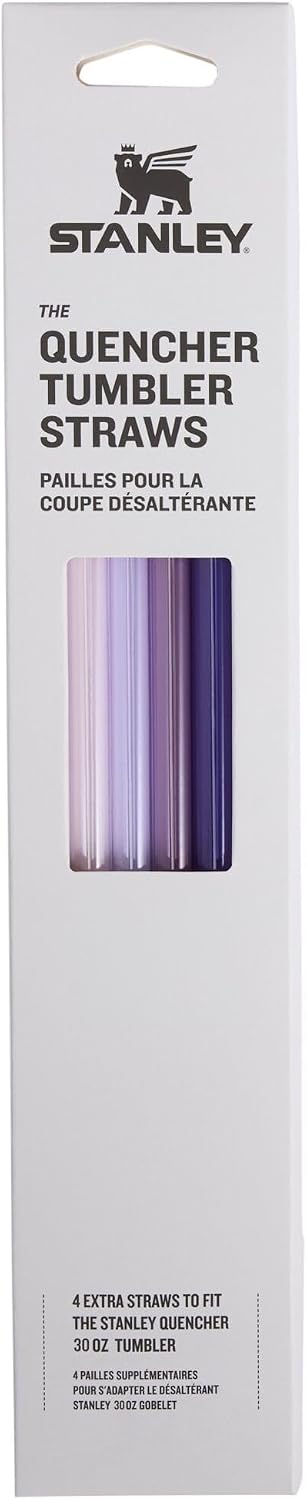 Lifestyle shot of Stanley Quencher tumbler with replacement straw