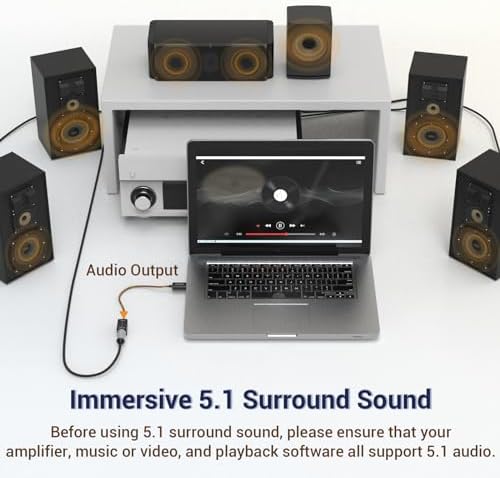 Cubilux optical transmitter accessory demonstrating connection from a laptop USB port to digital audio gear.