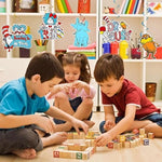 Tetcuican birthday party hanging swirls unpacked showing all nine illustrative styles