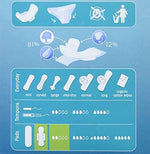 Organic cotton regular menstrual pads with wings by Natracare for sensitive skin.
