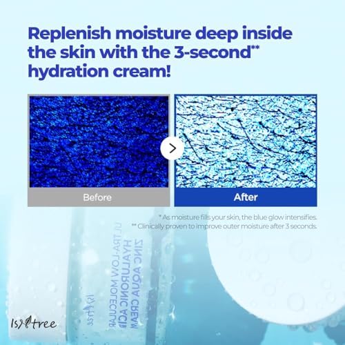 Side view of Isntree 80ml moisturizing face cream