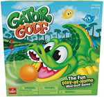 Top down view of Goliath Games Gator Golf board game for kids