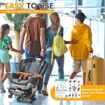 Side profile of Orzbow car seat dolly with black finish