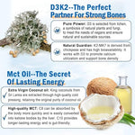 Envycure algae oil chewable supplements with vitamin d3 and k2 mk7 for immune health