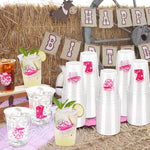 Let's Go Girls cowgirl themed plastic drinkware set