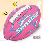 Senston 9.25 inch water football floating on swimming pool water during outdoor play