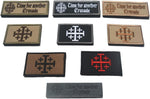 AliPlus 2PCS Knights Jerusalem Holy Sepulchre Morale Patches Hook and Loop | Embroidered,Knight Tactical Military Patch,Versatile Tactical Attachment,Applique Fastener,3*2 inch,Black White - Image 13