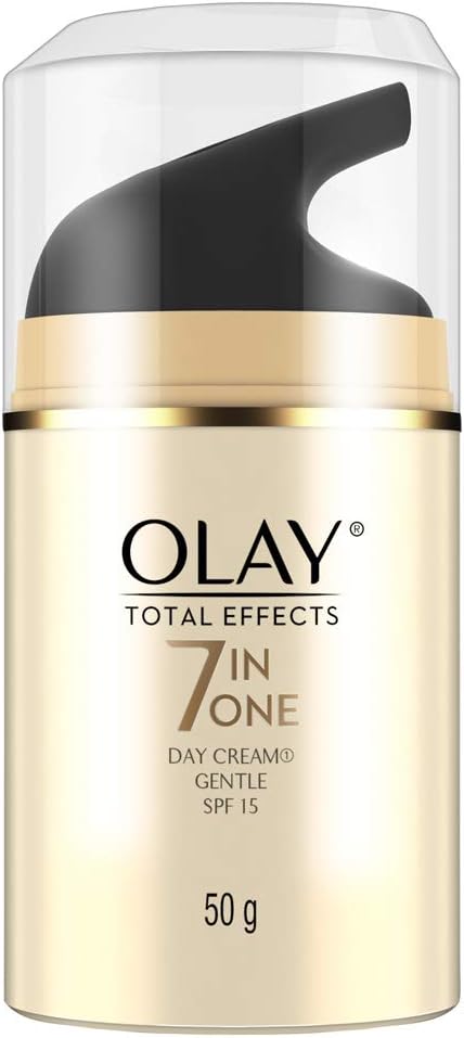 Olay Total Effects Day Cream Gentle with SPF 15| Fights 7 Signs of Ageing | With Niacinamide and Green Tea Extracts | Sensitive Skin | 50g - Image 1