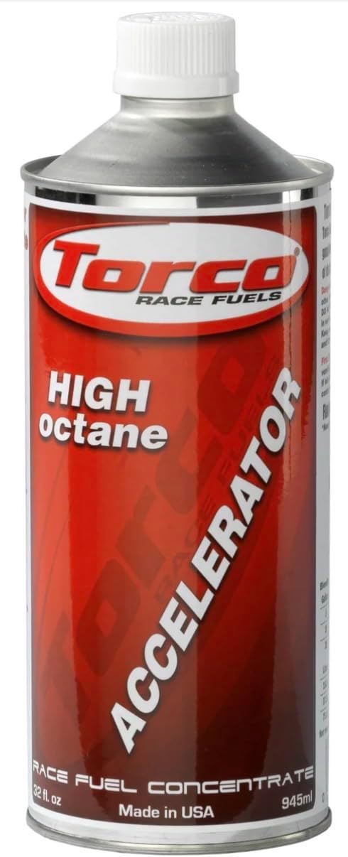 Torco UL Accelerator octane booster case of 6 quarts front view performance additive