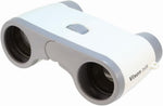 Vixen Opera Glass 3x28mm Roof Prism Binocular front view in sleek white colorway