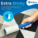 PetLovers 600 sheets mega value set handles and refills for dog hair
