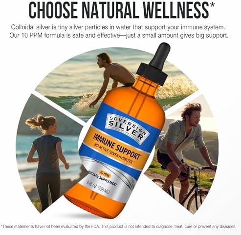 Premium silver hydrosol liquid supplement for daily immune defense