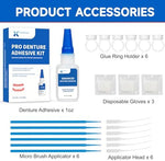 Packaging of Kedicare dental lab repair kit showing contents and instructions