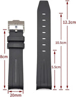 Niziruoup curved end rubber strap packaging and contents