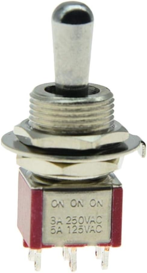 Kaish 3 way toggle switch showing 6 pin terminals.