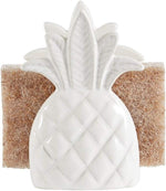 Mud Pie Kitchen Dish Sponge Holder Caddy, Off White - Image 9