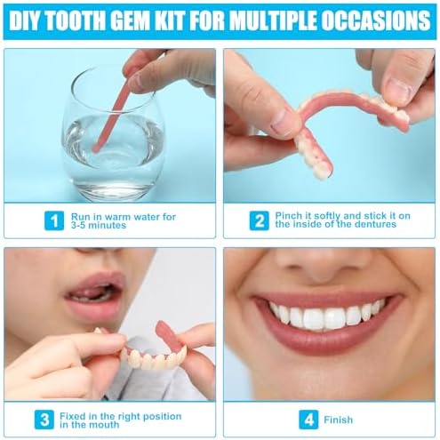 Close up of high-quality resin teeth for smile improvement
