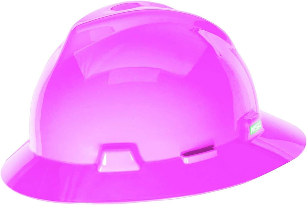 MSA V-Gard Full-Brim Hard Hat with Suspension - Polyethylene Shell, Superior Impact Protection and Self Adjusting Crown Straps - Standard Size Hard Hat - Image 15