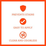 TriNova stain guard spray bottle back label details