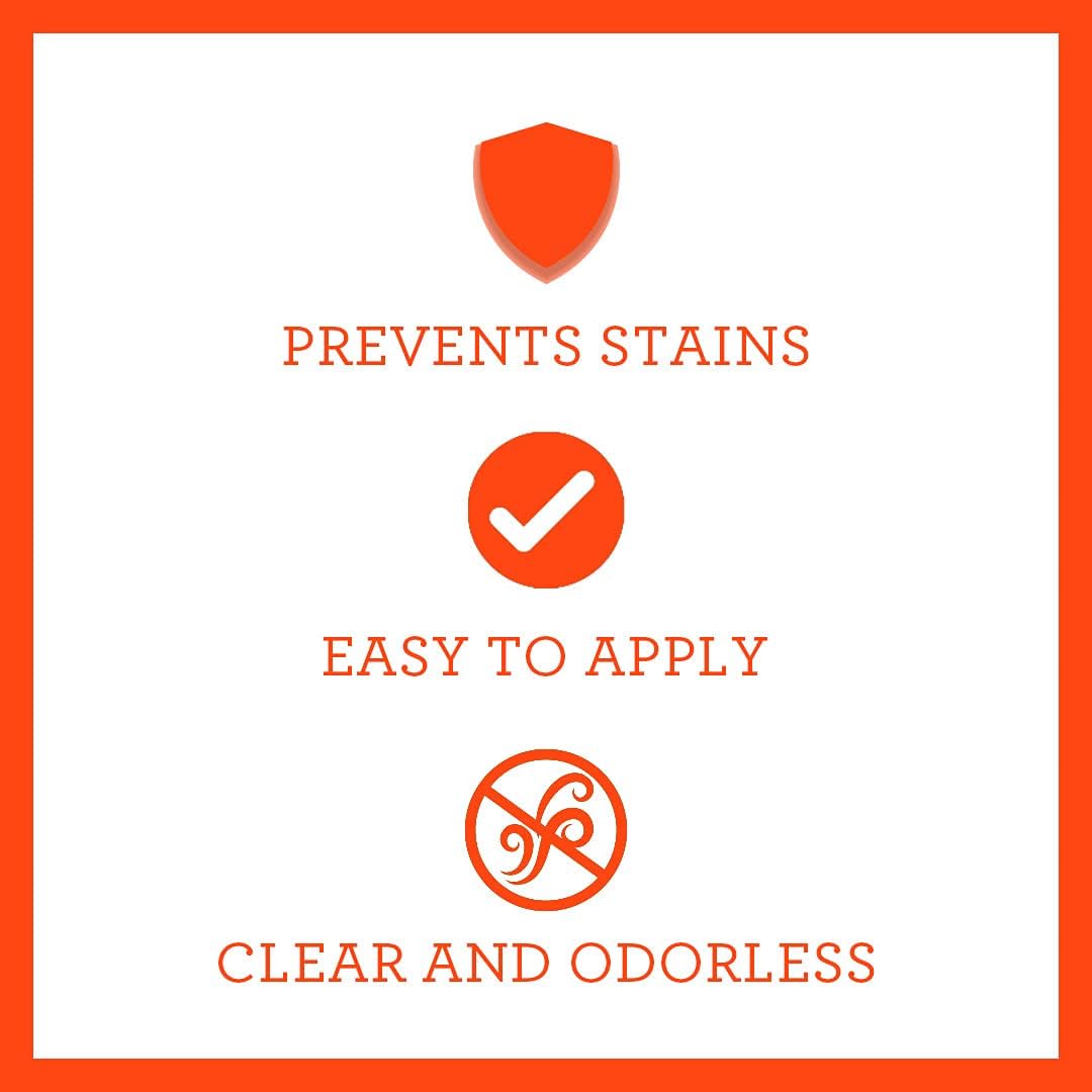 TriNova stain guard spray bottle back label details