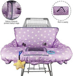 Multi in one baby seat liner with attached toy loops and bottle strap details