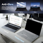 Laptop screen with Protescreen privacy protector installed