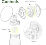 Maymom silicone pump parts sterilizing safely in boiling water for hygiene