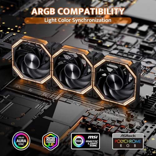 darkFlash 120mm reverse blade intake fan showing clean face layout without structural bars