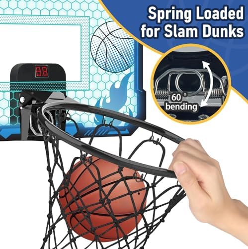 Vrogtik basketball hoop accessories including remote and balls