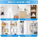 Mini adjustable window sash tension rods shown with dimensions for home storage.