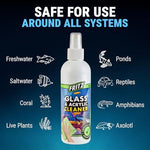 Premium imported Fritz Aquatics glass cleaner for crystal clear aquariums.