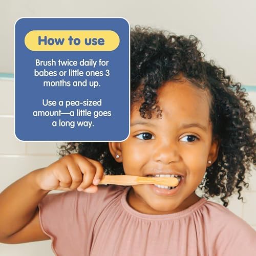 Two tubes of Tubby Todd watermelon toothpaste for baby oral hygiene.