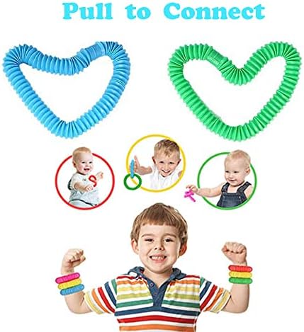 Eight distinct vibrant colors of the Neec sensory tubes arranged neatly in rows.