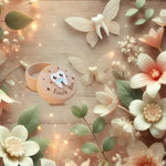 Detailed view of the 3D tooth design on the wooden box lid