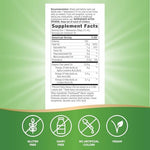 USDA certified organic flaxseed oil supplement packaging showing authenticity seals.