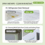 Generic kitchen degreaser spray being applied to stove